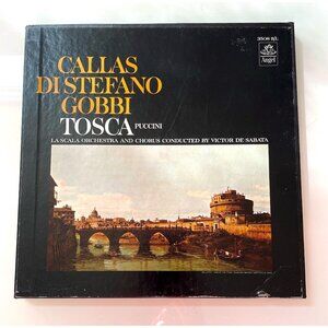 Vintage 1953 Maria Callas TOSCA Vinyl 2 LP Box Set